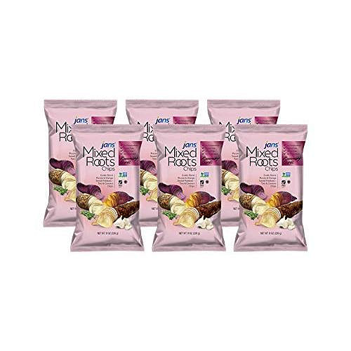 混合根茎蔬菜脆片 迷迭香 蒜香 8 盎司*6 包