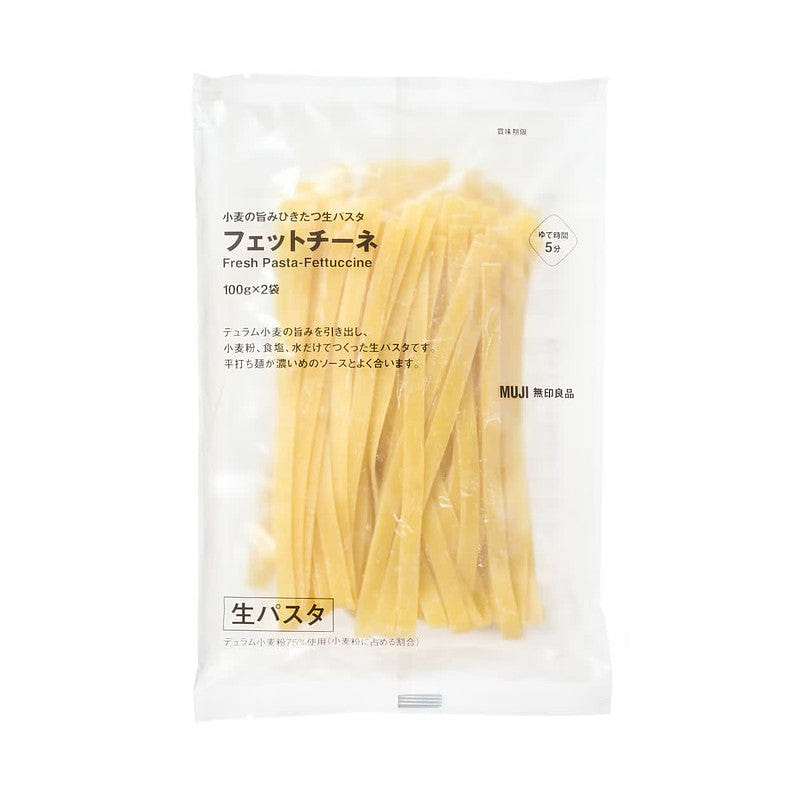 MUJI Fresh Wheat Fettuccine 200g (2 Bags x 100g) 1 each