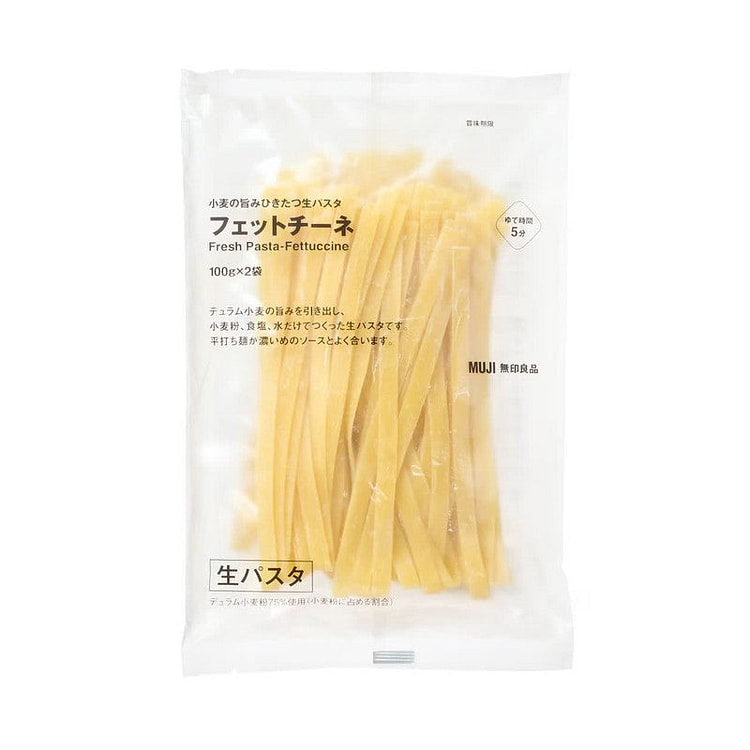 MUJI Fresh Wheat Fettuccine 200g (2 Bags x 100g)