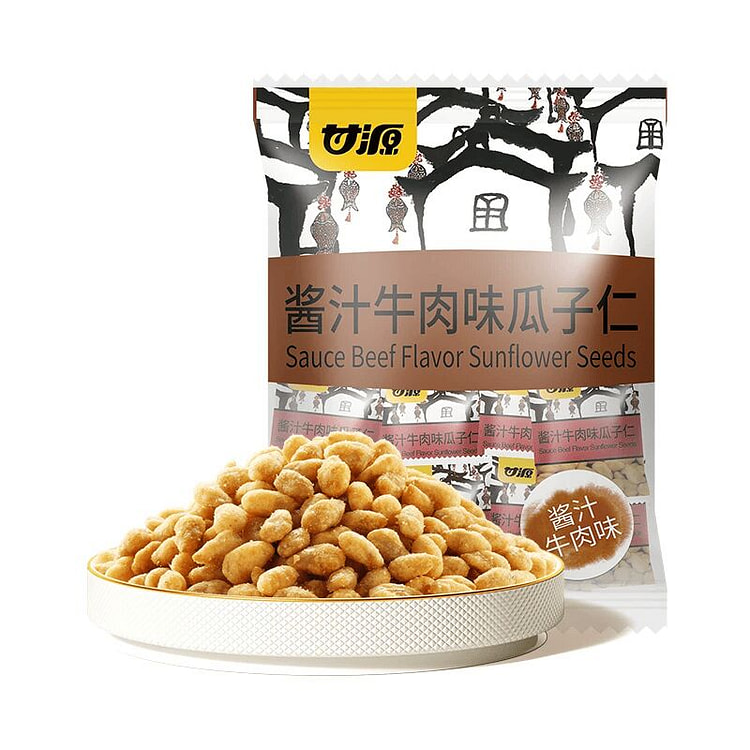 Ganyuan Sauced Beef Flavor Sunflower Seeds 500g 500 g