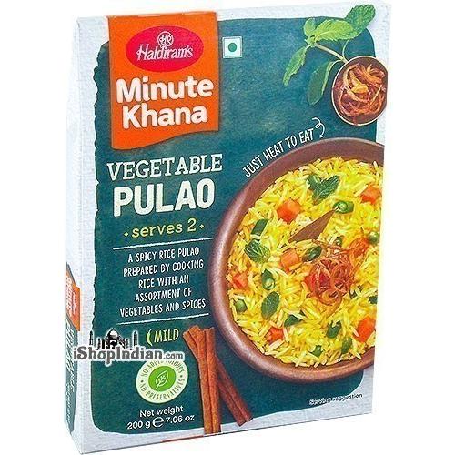 Haldiram's Vegetable Pulao - Minute Khana (Ready-to-Eat), 7 oz box 7 oz