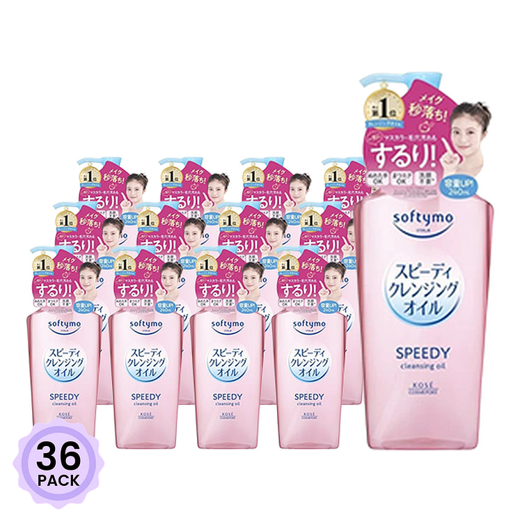 KOSE高丝 SOFTYMO 清爽温和快速卸妆油 240 毫升*36 包
