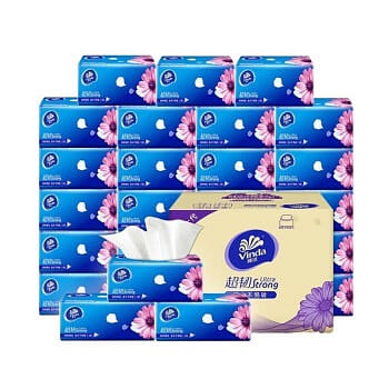 Vinda Ultra-Flexible Tissue Size M 3-ply*100sheets 1 each