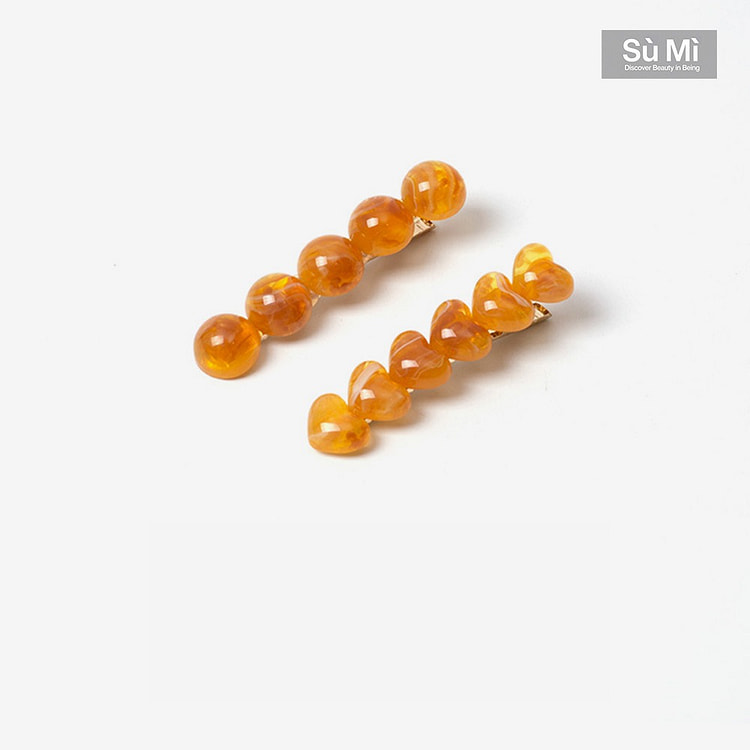 SUMI竹露听荷 琥珀色 发饰礼盒装