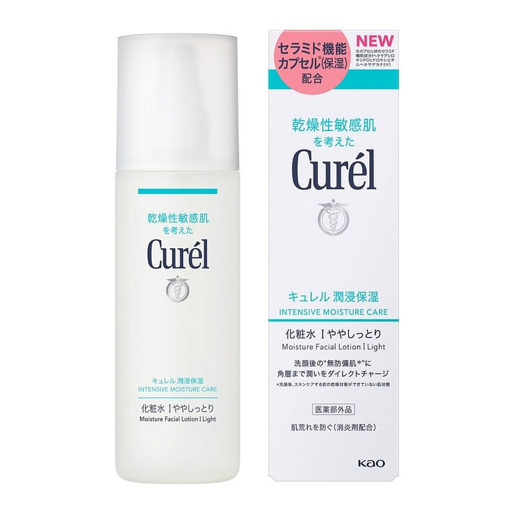 【日本直邮】花王旗下 Curel珂润 CUREL 润浸 深层保湿 新款化妆水 150ml 1号清爽型 1 份