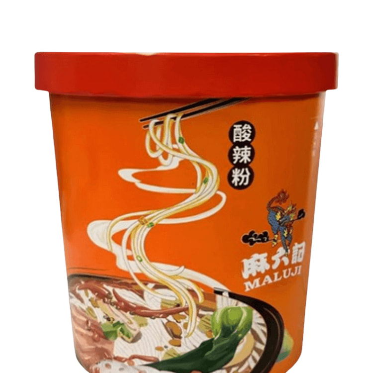 【中国直邮】 麻六记 酸辣粉 红薯粉冲泡方便速食粉丝米线懒人食品夜宵256g/桶
