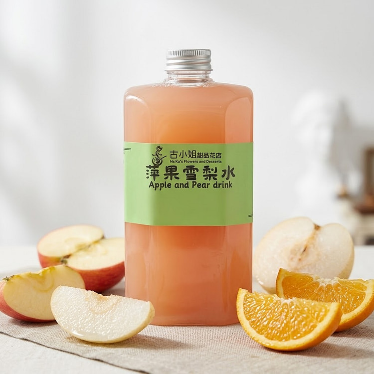 苹果雪梨水 650ml 1 瓶