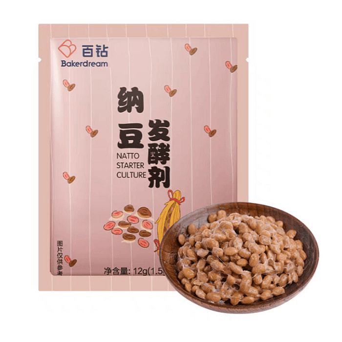 安琪纳豆发酵剂 自制做拉丝纳豆菌1包内含8小包