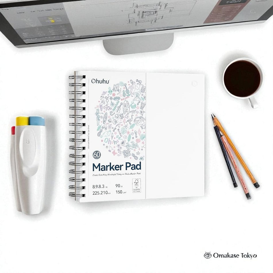 Ohuhu Marker Sketchbook 60 Sheets 210mmx210mm 705 g