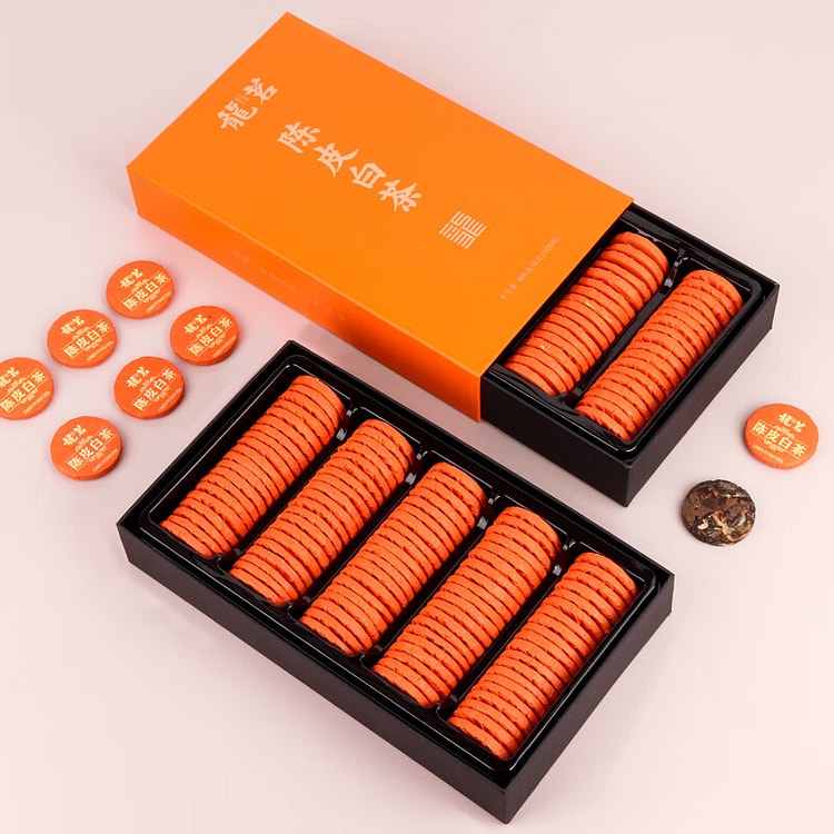 龍茗陈皮白茶【100饼】礼盒茶叶500克 500 克