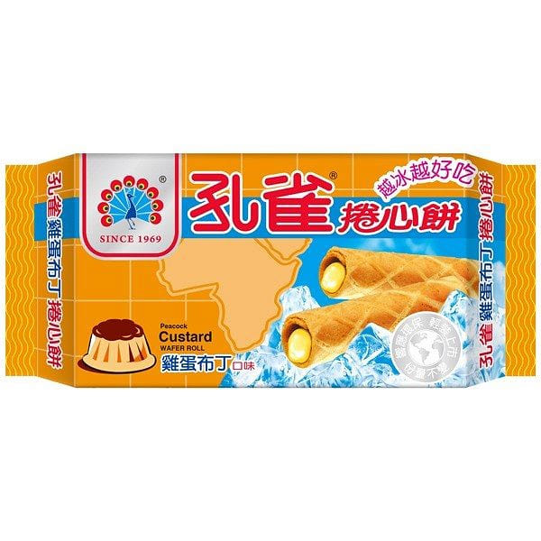 Peacock Roll Cake (Egg Pudding Flavor) 63 g