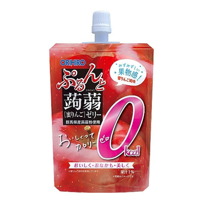 ORIHIRO Konjac Jelly Honey Apple Flavo130g 1 each