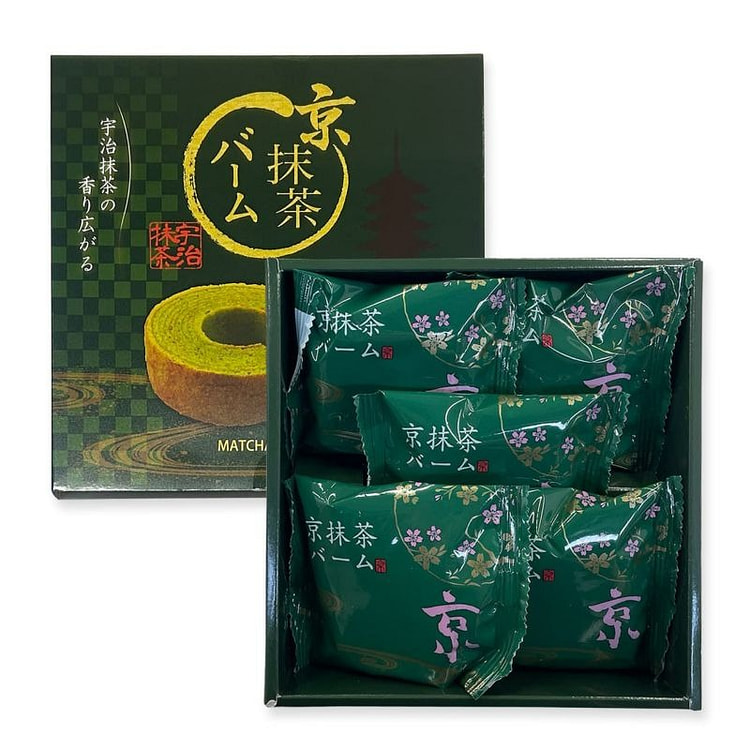 京都文禄庵 抹茶年轮蛋糕 5枚