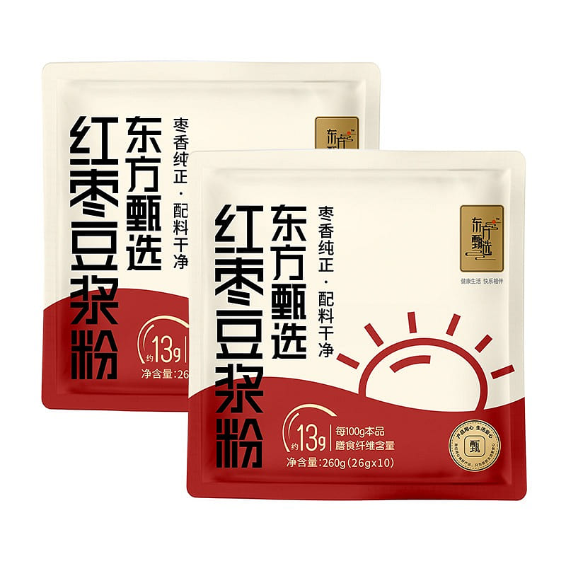 甄选红枣豆浆粉营养早餐速食冲饮饮品260g*2 520 克
