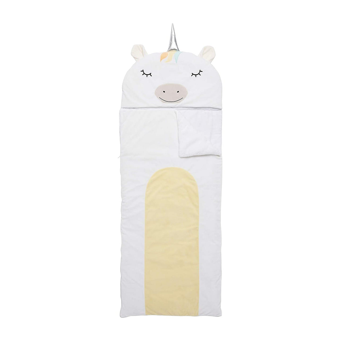 Amazon Basics Kids Ultra-Soft Light-Weight Indoor Slumber Party Sleeping Bag Unicorn 1 each