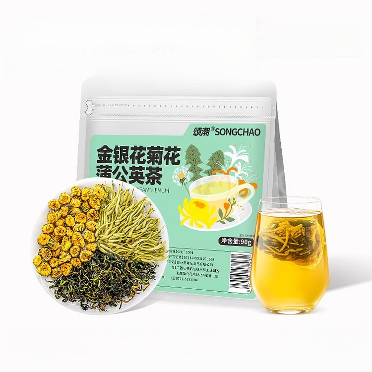 颂潮金银花菊花蒲公英茶90g*1袋 90 克