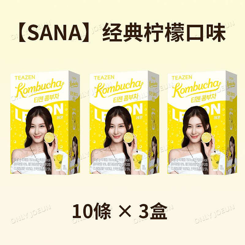 TWICE Endorsed TEAZEN Kombucha Lemon Flavor 3 box