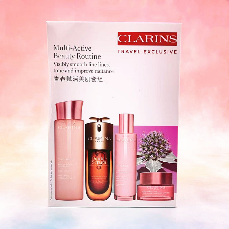 娇韵诗青春赋活美肌四件套精华+乳液+双萃精华+晚霜 1 份