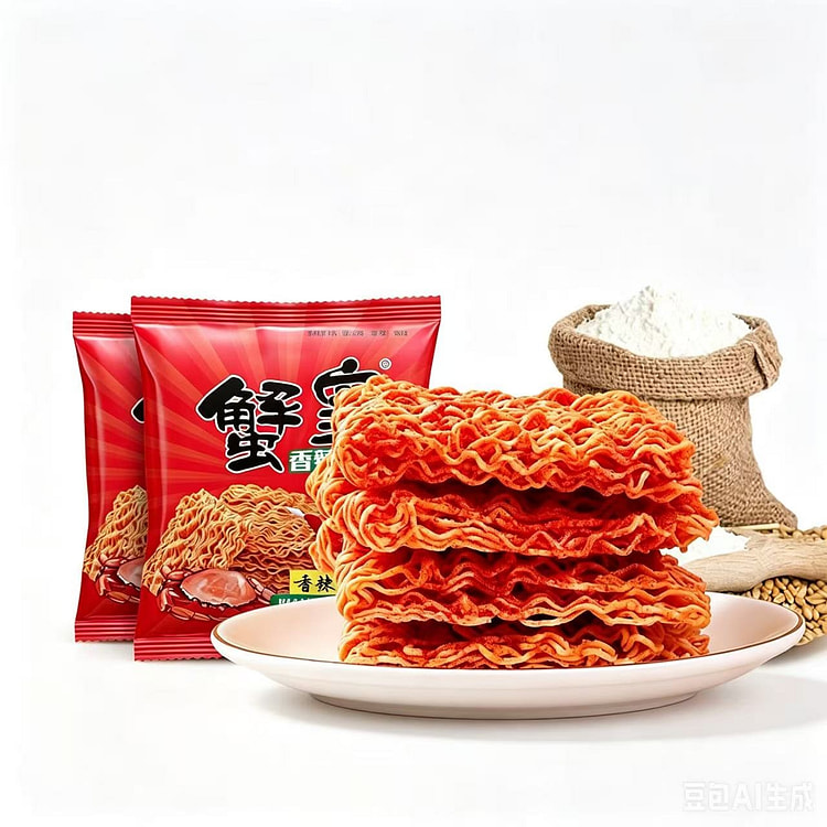 三太子 香辣蟹黄干脆面14g*10包 140 克