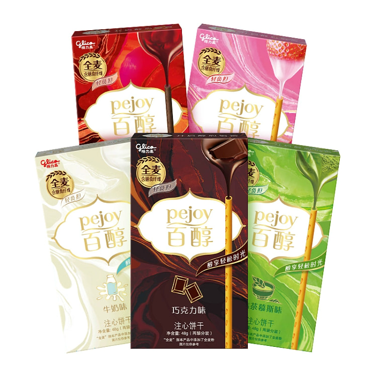 Glico 100 Alcohol Injection Biscuit Combo 240g*1 Casual Snack Explosive Fla