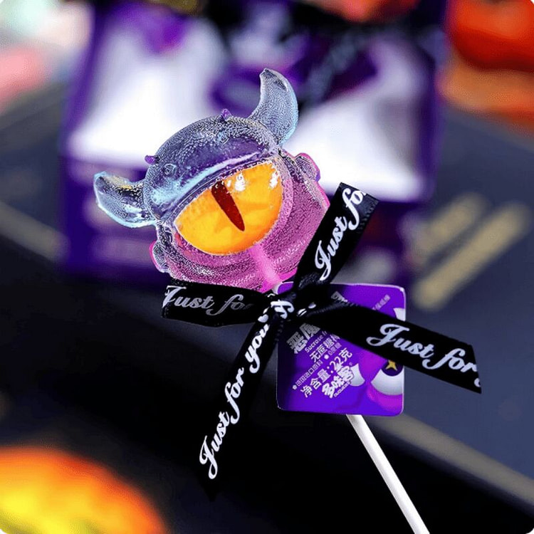 主题糖果棒棒糖高颜值恶魔之眼零食糖果22g*3支 66 克