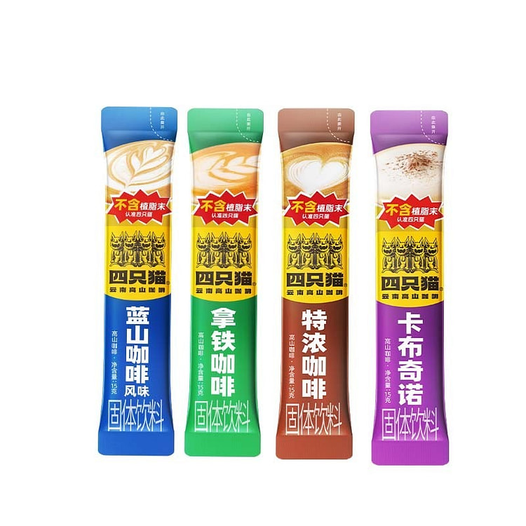 4 Cats Coffee Latte 4 Sticks 60g