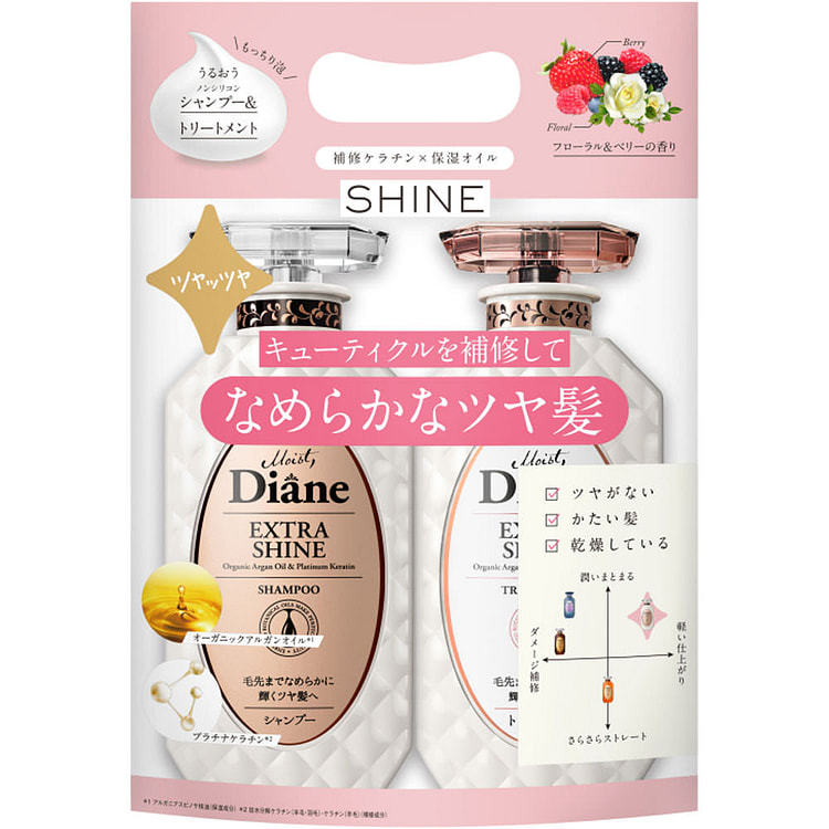 Diane Perfect Beauty Extra Shine Set Shampoo & Treatment Floral & Berry Sce