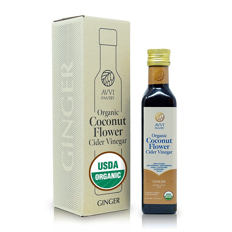 Avvi Organic coconut flower cider vinegar (ginger) 8 oz