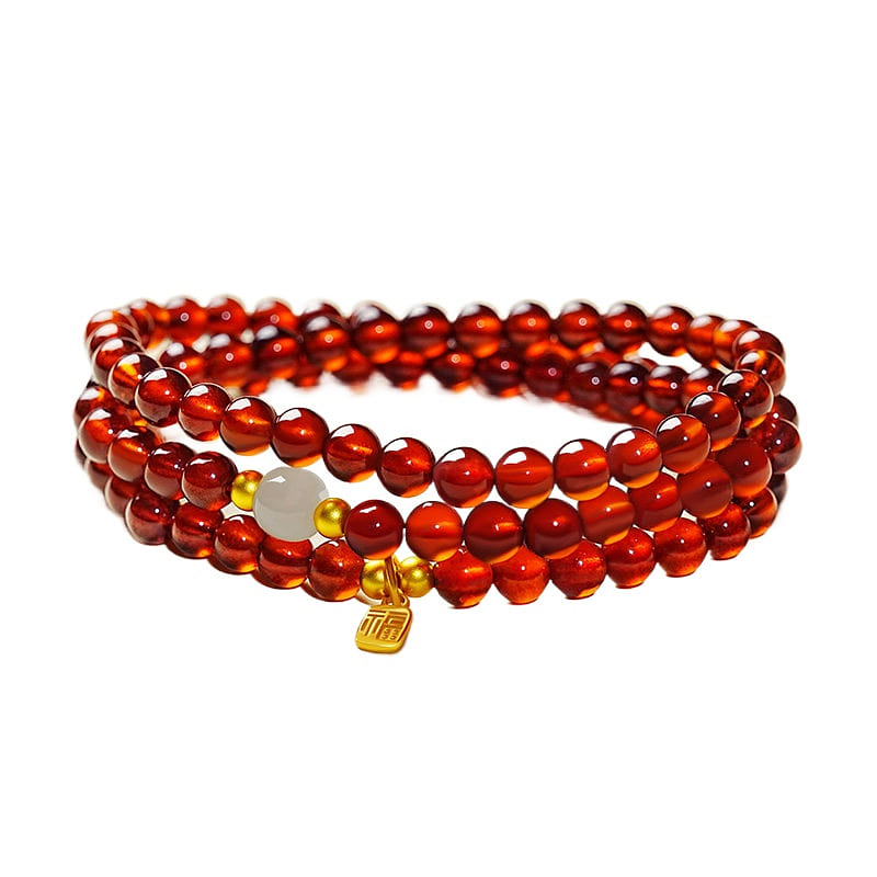 Garnet Bracelet Natural Crystal Bracelet 6mm 1 box