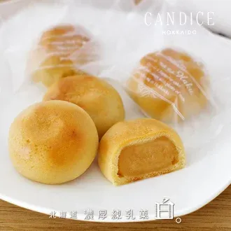 【日本北海道直郵】CANDICE(惠庭) 北海道濃厚煉乳糕點 白(Haku) 奶香小饅頭 12枚入 1 盒