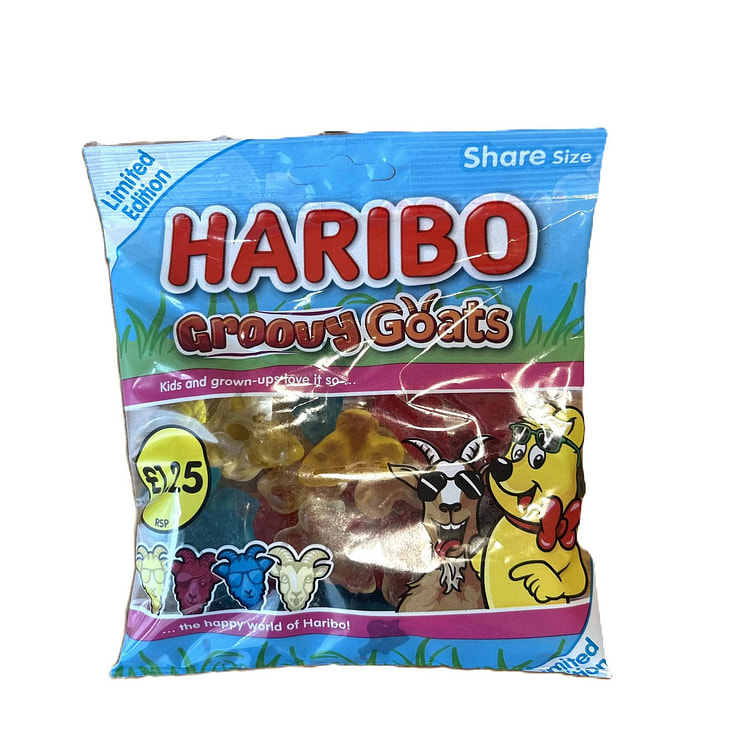 New Limited Edition Haribo Groovy Goats 160g (UK)