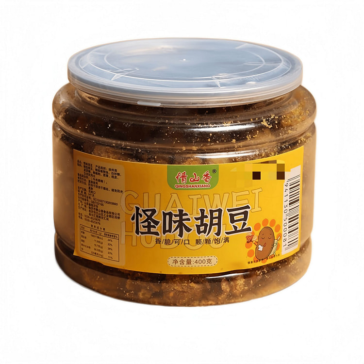 情山香 怪味胡豆下酒菜酥脆 400g*1罐 400 克