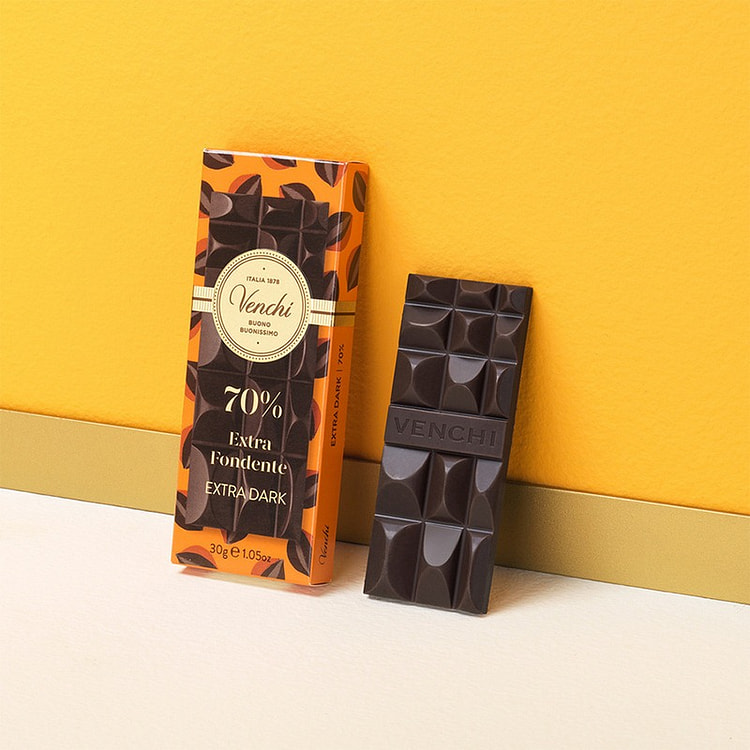 venki 70% extra dark chocolate mini bars 30g