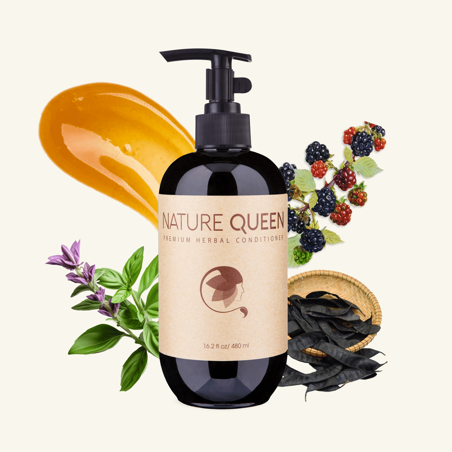 Nature Queen Thickening Conditioner for Thinning Hair – Lemongrass, Holy Basil 1 each