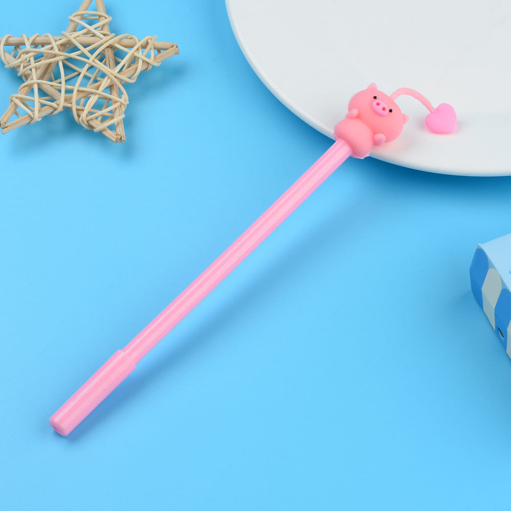 0.5mm Cute Gel Pen – Pink Pig 1 each