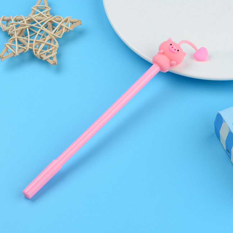 0.5mm Cute Gel Pen - Pink Pig 1 each