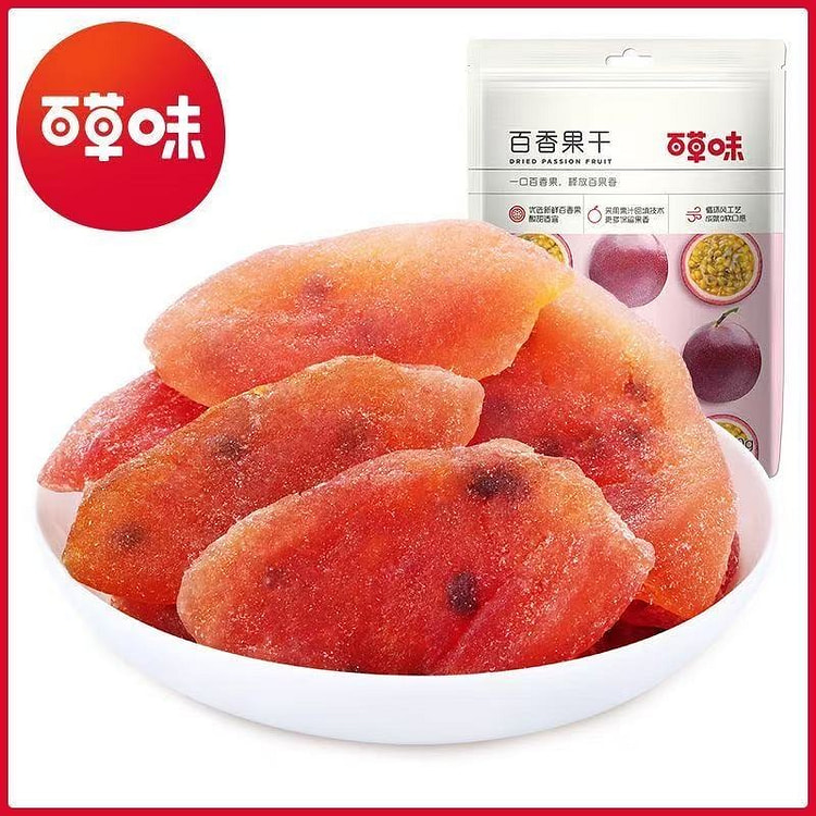百草味百香果干 1袋100g 果脯 蜜饯 水果干 100 克