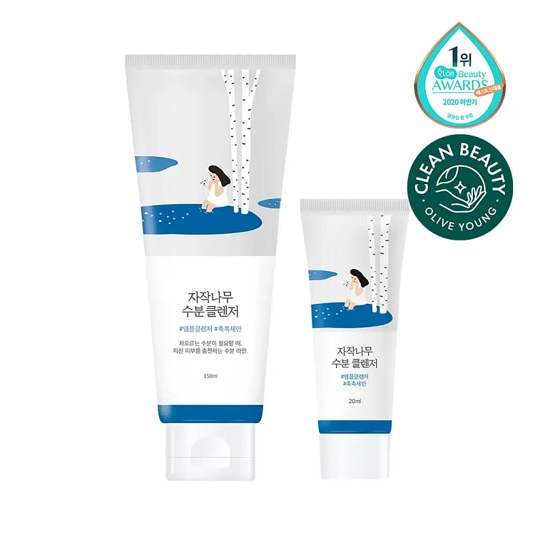 ROUND LAB BirchJuiceMoisturizingCleanser150ml+20ml 1 each