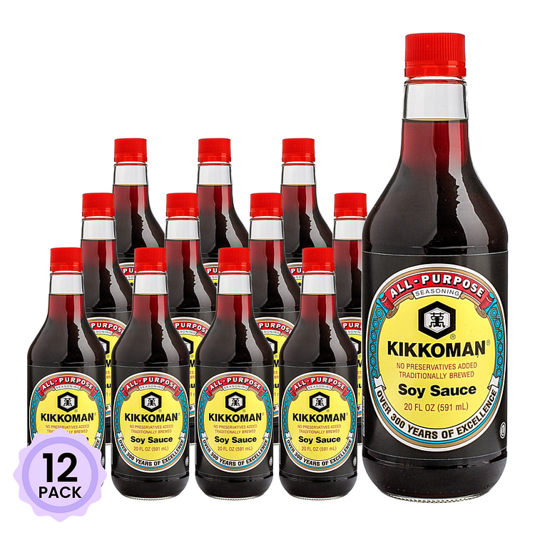万字 天然酿造酱油 591 毫升*12 包