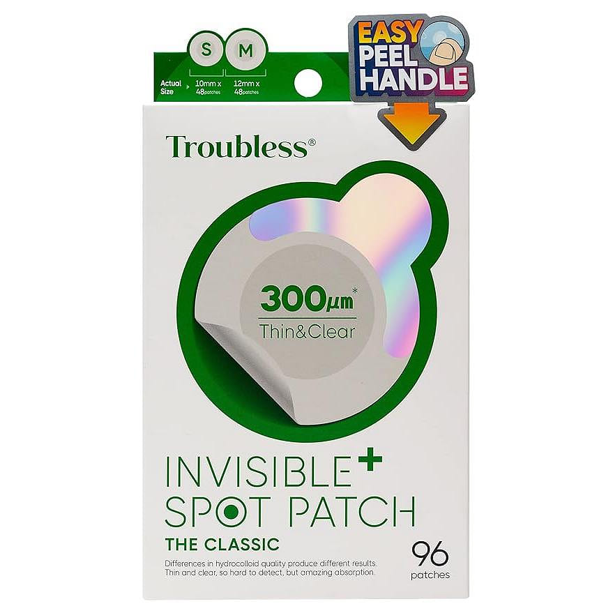 TROUBLESS Invisible Pimple Spot Patch - Classic, Hydrocolloid Acne Patches 1 個