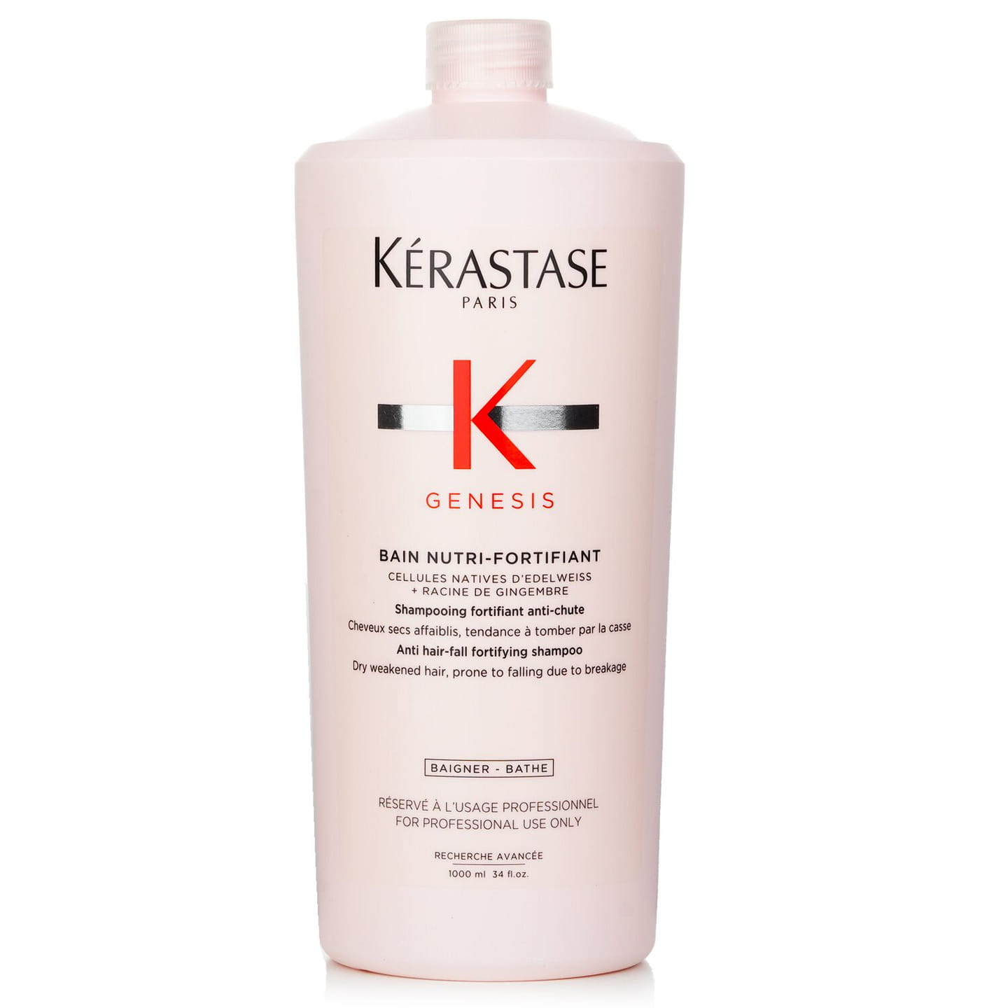 Kerastase Genesis series anti-hair loss, repair and nourishing shampoo (for fragile and easily brittle hair loss) 1000ml/34oz 1000 ml