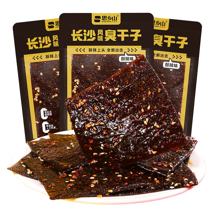 思乡山臭干子辣条平江经典麻辣零食20g 20 克