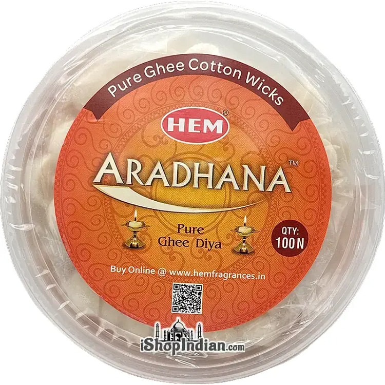 Hem Aradhana - Pure Ghee Diya - 100 ct