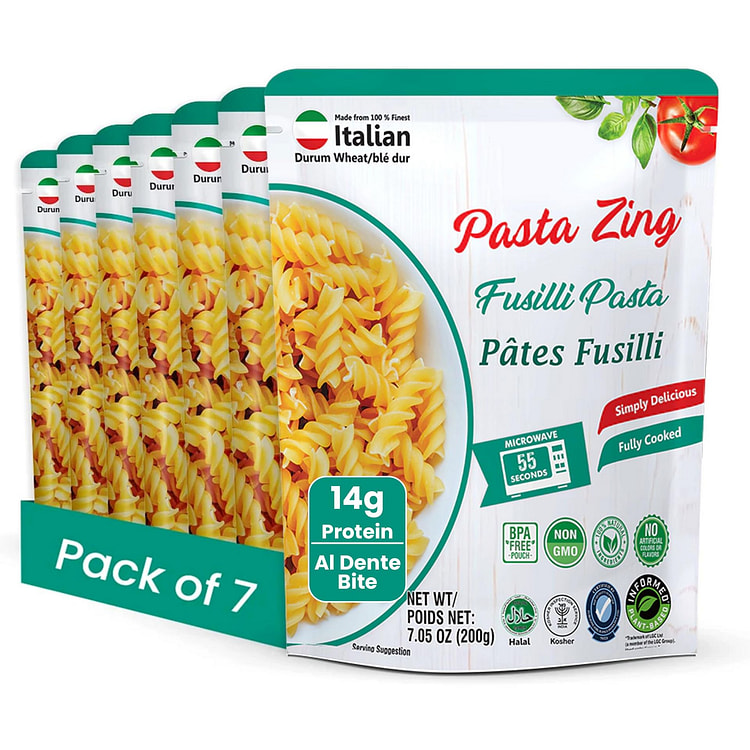 Pasta Zing Fusilli Pasta, Pack of 7 7.05 oz