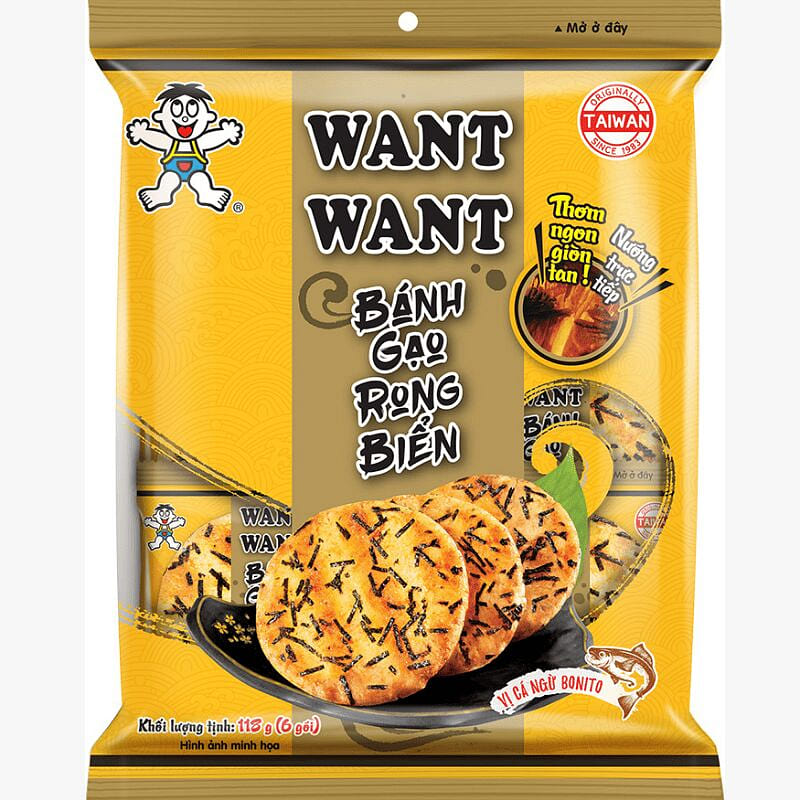 wangwangThick-Roasted Seaweed Rice Crackers, 102g 102 g