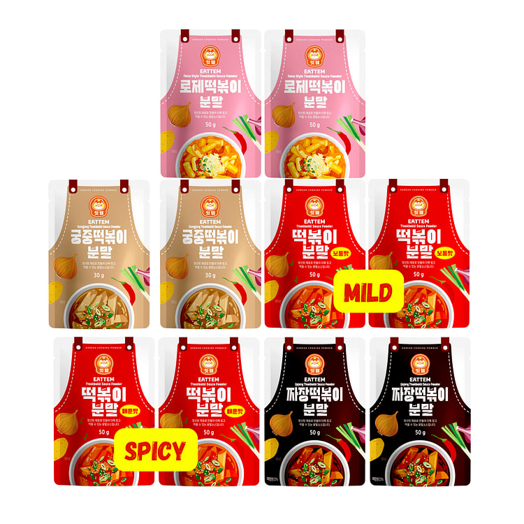 EATTEM 5 种口味炒年糕酱粉 |