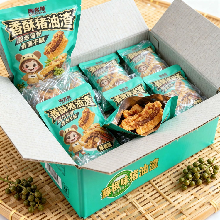 Crisp crispy rattan pepper lard residue 50g*10 bag 500 g