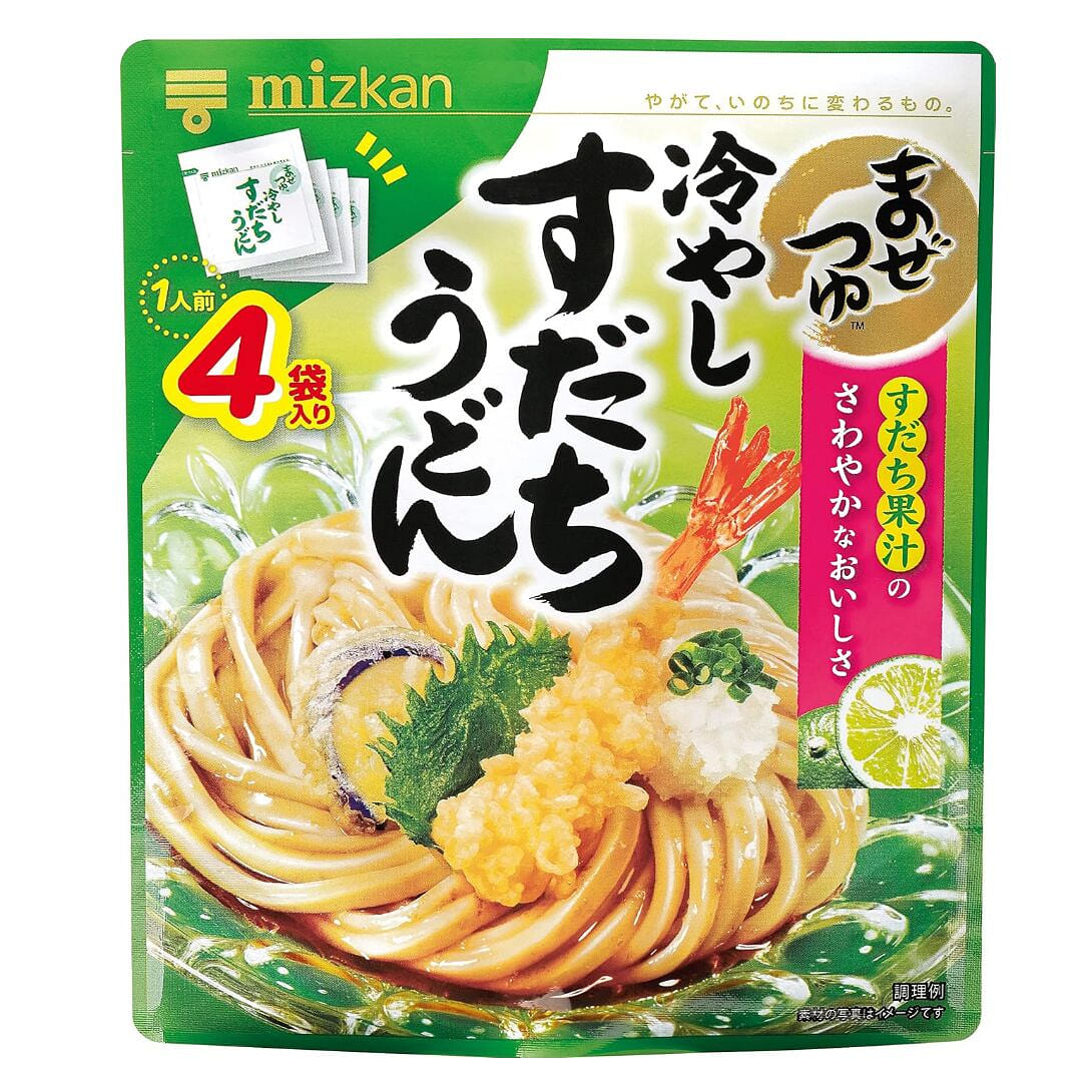 ミツカン まぜつゆ 冷やしすだちうどん 4袋入 116 グラム