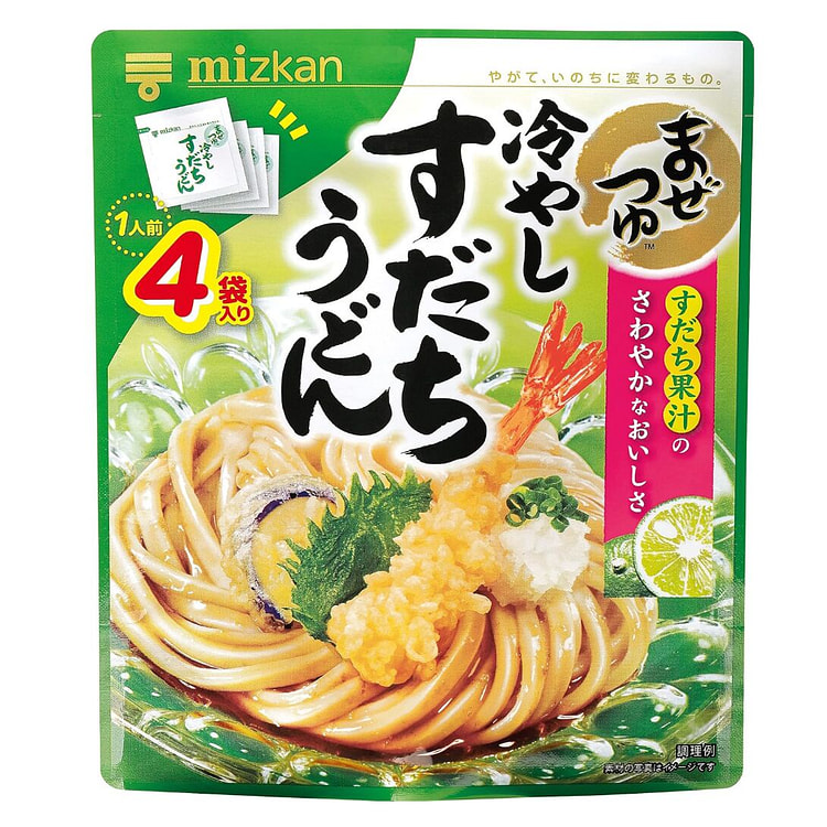 ミツカン　まぜつゆ　冷やしすだちうどん　４袋入
