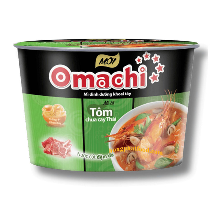 Omachi Hot & Sour Shrimp Bowl 1 case